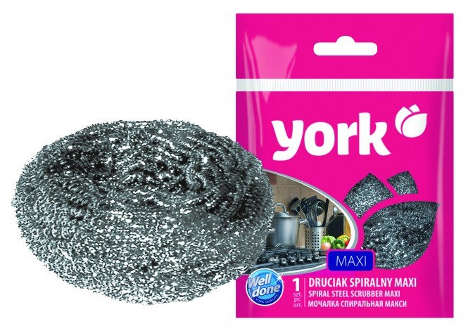 York губка спираль из нержавеющей стали Макси 1шт