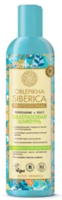 Oblepikha Siberica шампунь для тонких и ослабленных волос Облепиховый 400мл