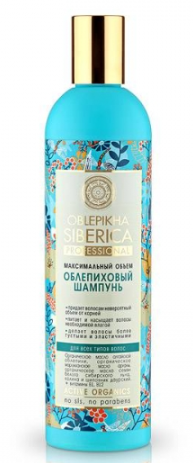 Oblepikha Siberica шампунь для всех типов волос облепиховый 400мл