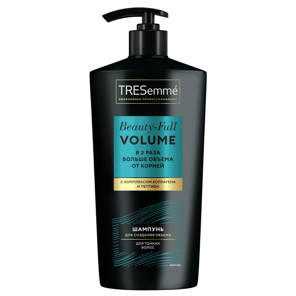 TRESemme шампунь beauty full volume плотность и объем с коллагеном бережное очищение без силиконов 650 мл