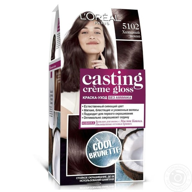 LOREAL  КАСТИНГ КРЕМ ГЛОСС 5102 Хол.Мок