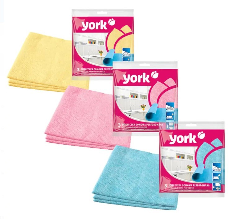 York салфетка хозяйственная перфорированная 3шт