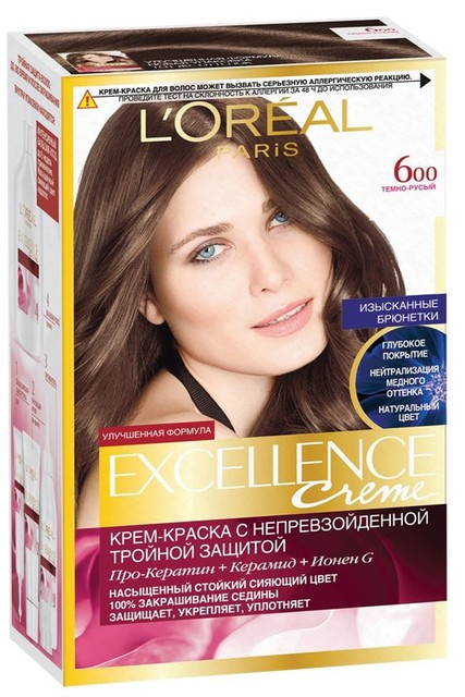 LOREAL  ЭКСЭЛАНС 600 Темно-русый