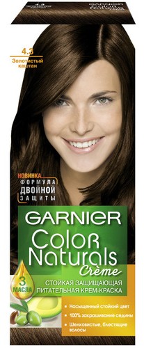 Краска для волос GARNIER КОЛОР НЭЧРАЛС №4.3 Золотистый каштан