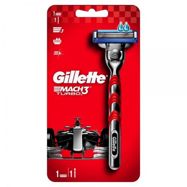 Станок Gillette Mach3 Turbo RED 1 кассета