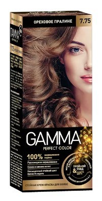 Gamma Perfect Color стойкая крем-краска тон 7.75 Ореховое пралине