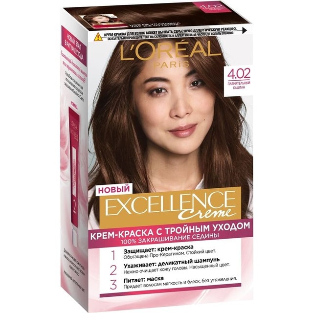 LOREAL  ЭКСЭЛАНС 4.02 Пленительный каштан