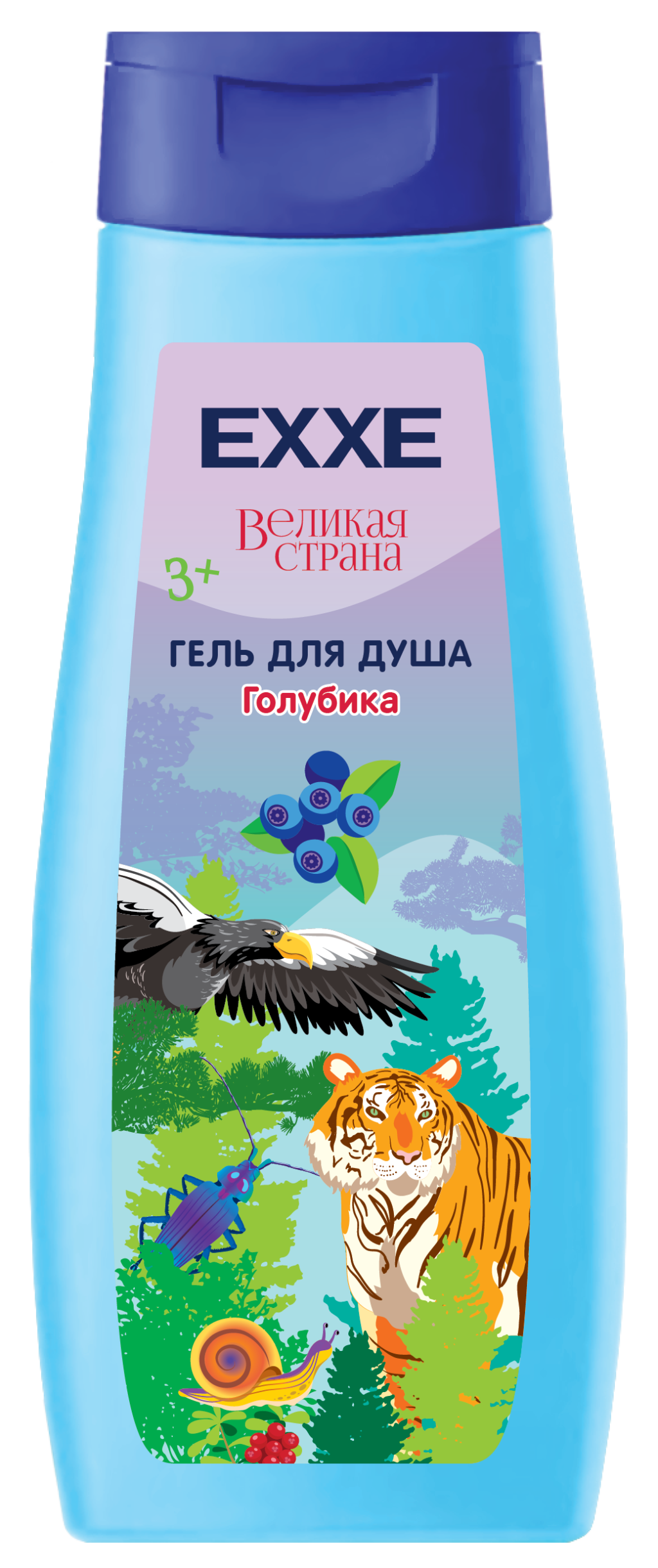 EXXE детская серия великая страна гель для душа голубика 400 мл