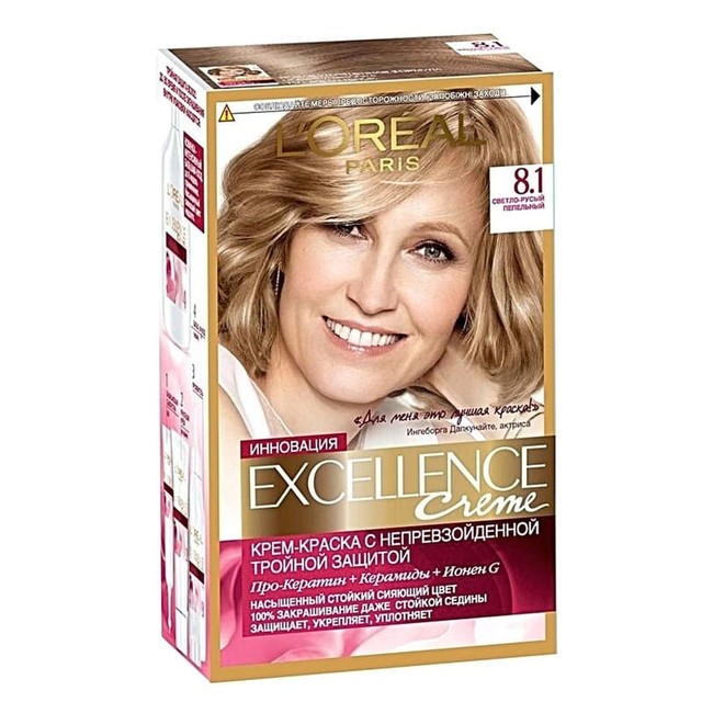 LOREAL  ЭКСЭЛАНС 8.1 св.-русый пепельный