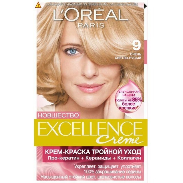 LOREAL  ЭКСЭЛАНС 9 очень св.-русый