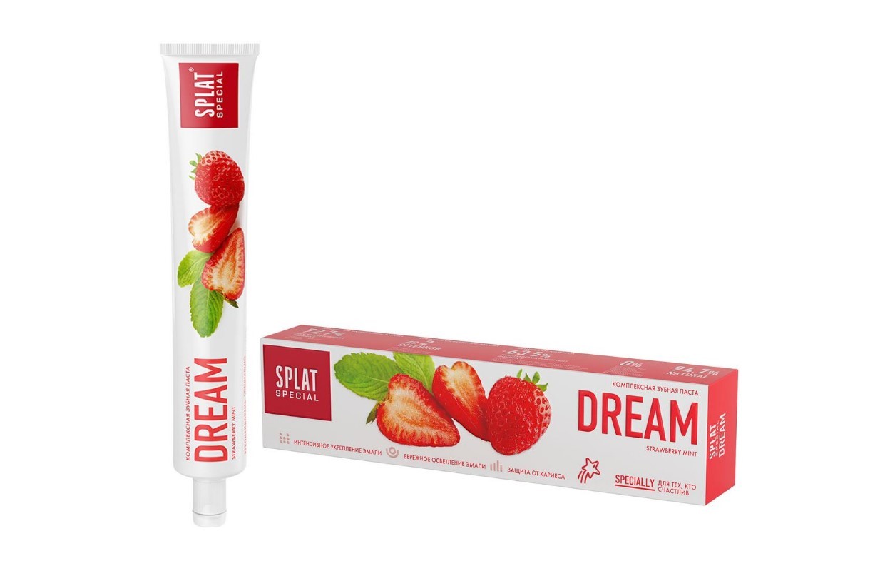 Splat паста зубная со вкусом земляники Dream Special 75мл