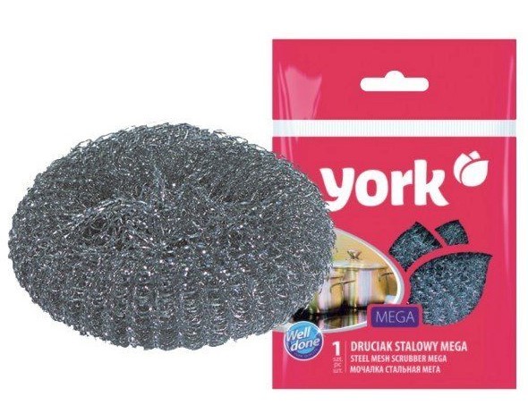 York губка из нержавеющей стали Мега 1шт