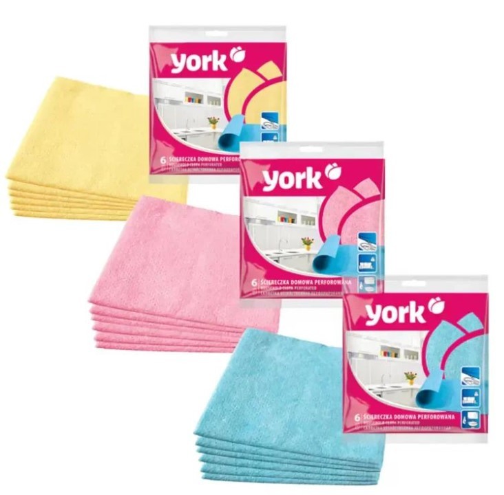 York салфетка хозяйственная перфорированная 6шт