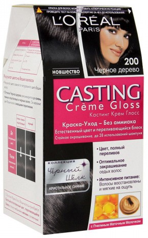 Краска для волос L'OREAL Casting Creme Gloss 200 Чёрное дерево