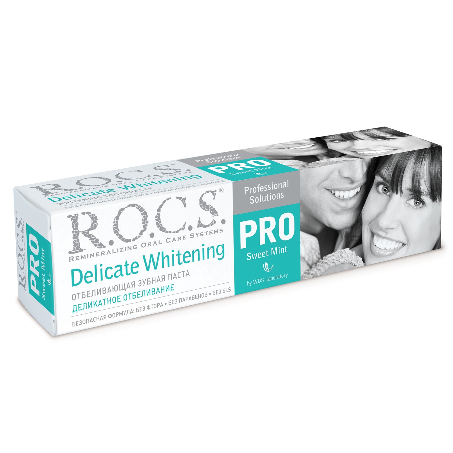 ROCS  PRO Зубная паста ДЕЛИКАТНОЕ ОТБЕЛИВАНИЕ Sweet Mint, 135 гр